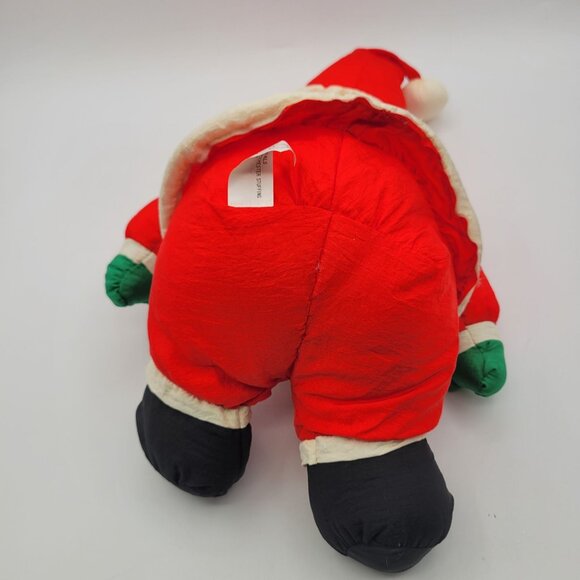 Vintage Department 56 Santa Clause Nylon Plush Stuffed Animal Christmas Decor - Picture 8 of 9